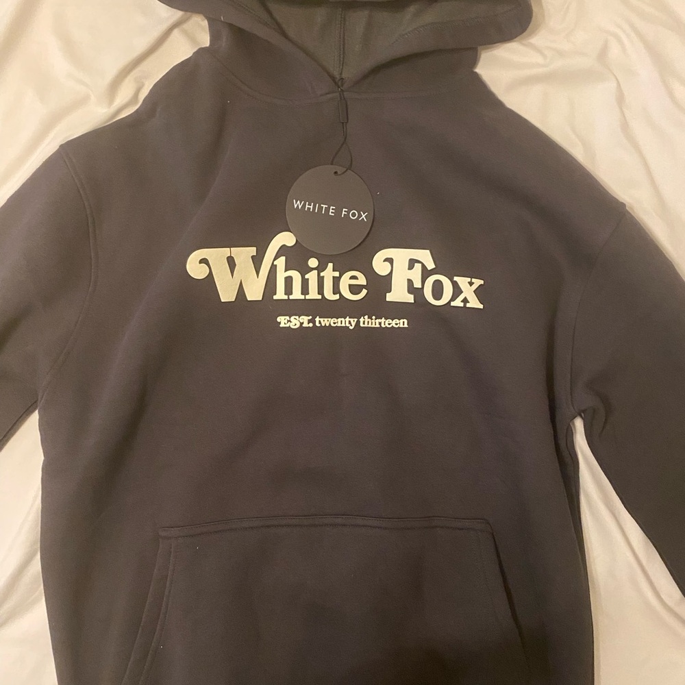 NWT White Fox Twin Flame Hoodie s/m